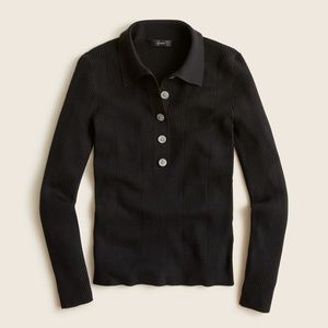 NWT J.Crew Collared Silk Blend Sweater